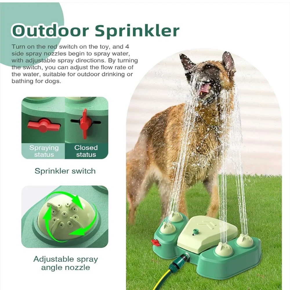 KADTC Dog outdoor drinking fountain 2-in-1 function,drinking fountain &sprinkler